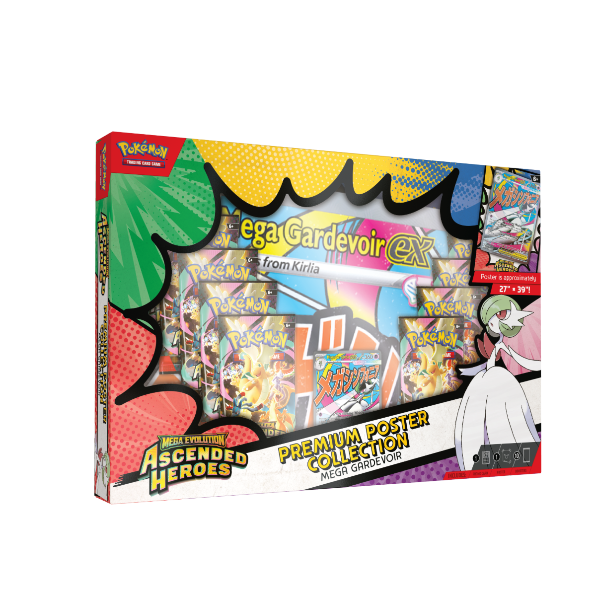 Pokémon TCG: Mega Evolution — Ascended Heroes (ME2.5) – Premium Poster Collection – Mega Gardevoir