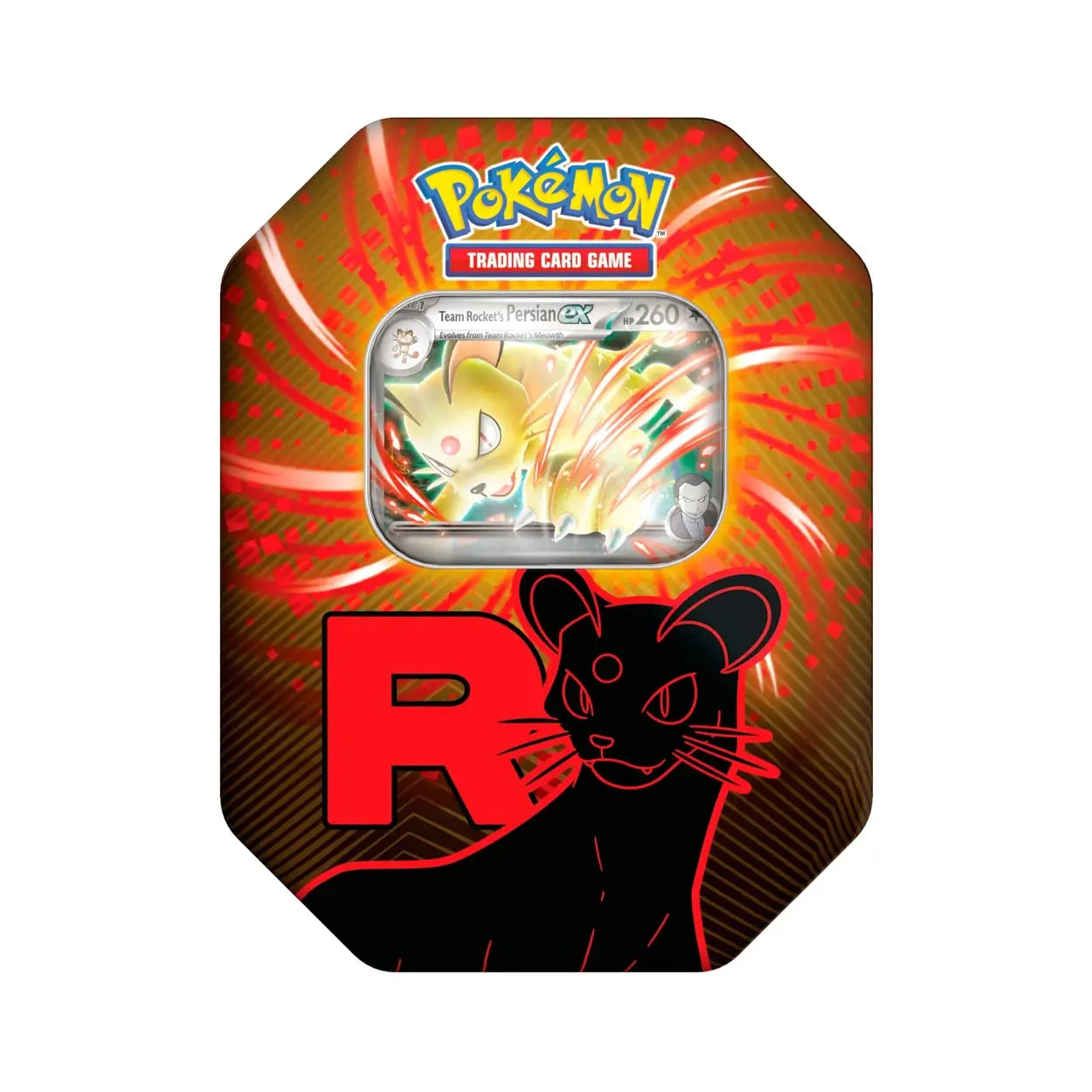 Pokémon TCG: Team Rocket’s Persian ex Collector’s Tin (4 Boosters)