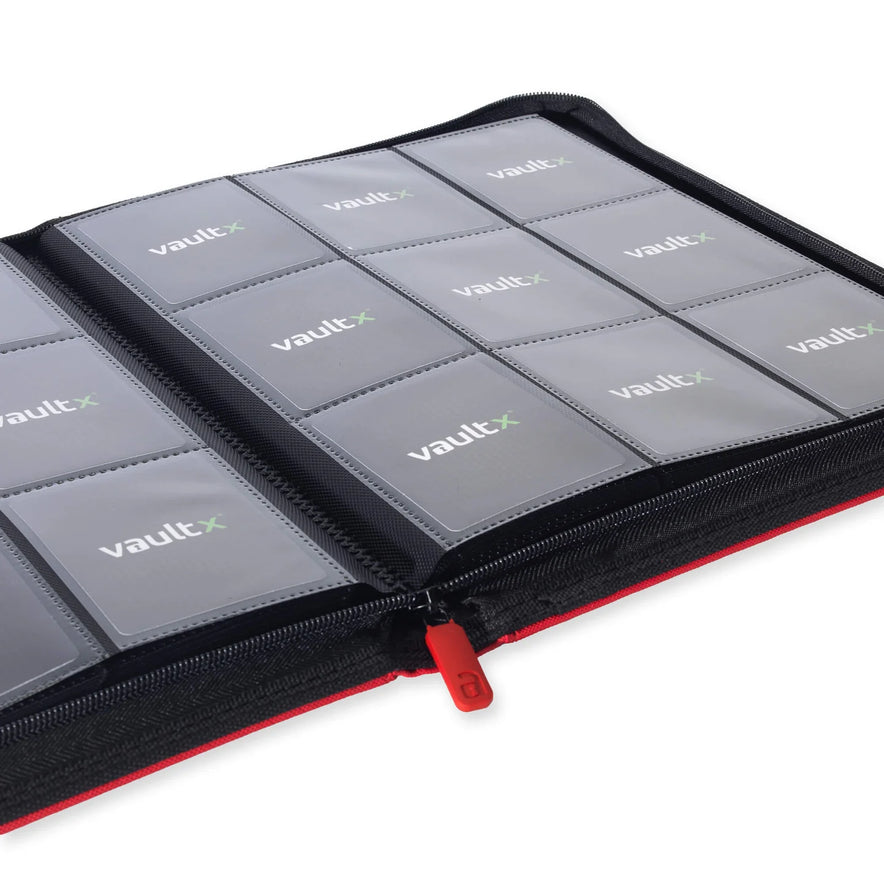Vault X: 12-Pocket Zip Binder XL – Exo-Tec® Rood