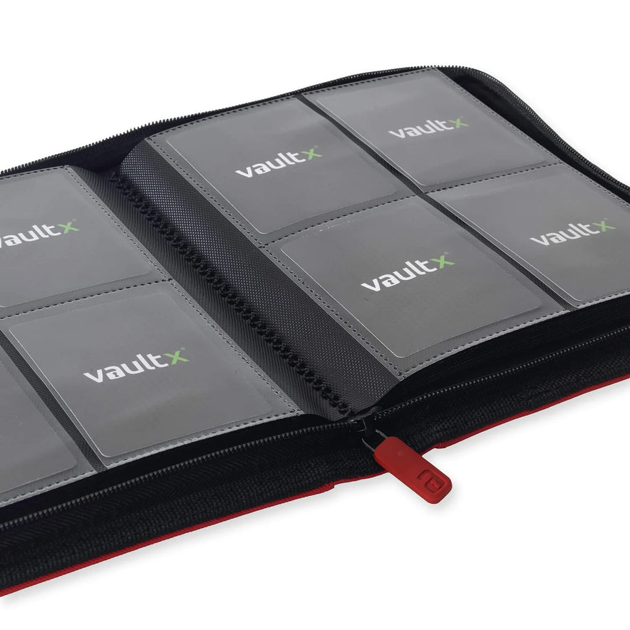 Vault X: 4-Pocket Zip Binder – Exo-Tec® Rood