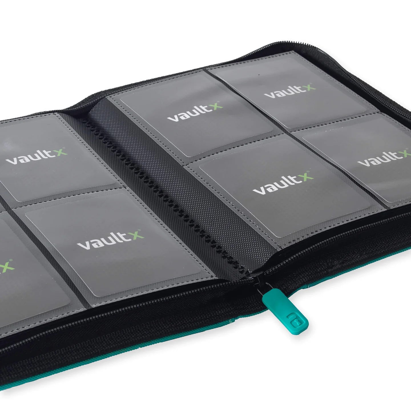 Vault X: 4-Pocket Zip Binder – Exo-Tec® Teal