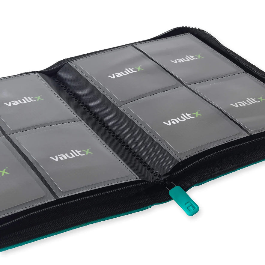 Vault X: 4-Pocket Zip Binder – Exo-Tec® Teal