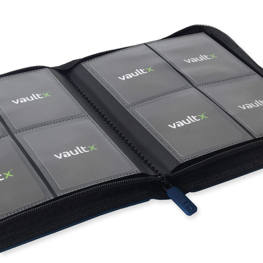 Vault X: 4-Pocket Zip Binder – Exo-Tec® Blauw