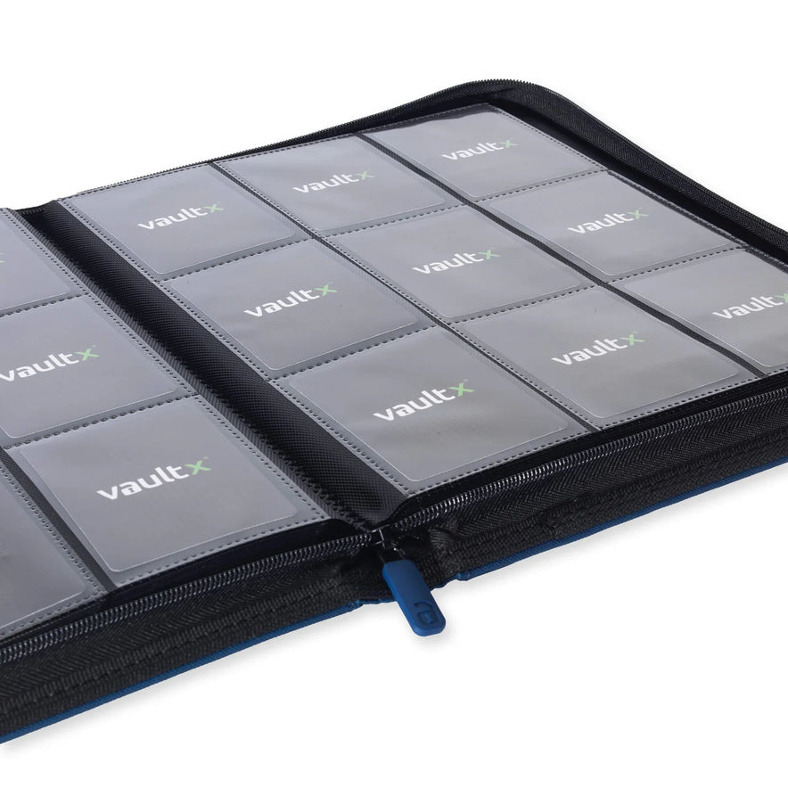 Vault X: 12-Pocket Zip Binder – Exo-Tec® Blauw