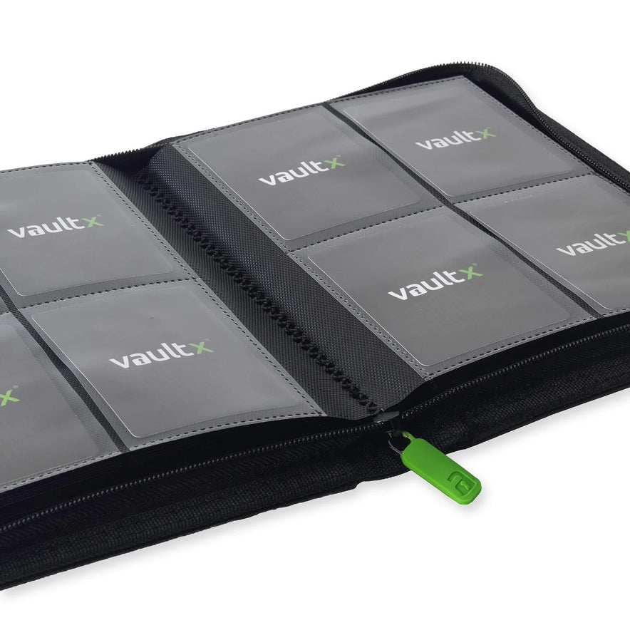 Vault X: 4-Pocket Zip Binder – Exo-Tec® Zwart