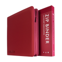Vault X: 12-Pocket Zip Binder – Exo-Tec® Metallic Rood