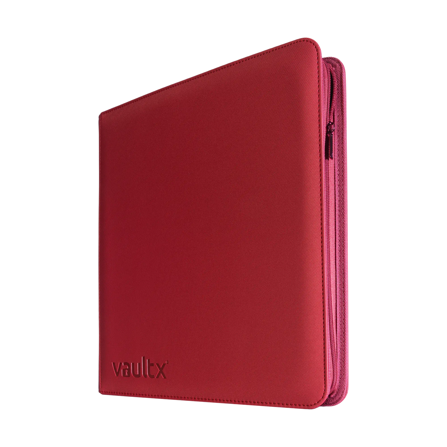 Vault X: 12-Pocket Zip Binder – Exo-Tec® Metallic Rood