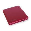 Vault X: 12-Pocket Zip Binder – Exo-Tec® Metallic Rood