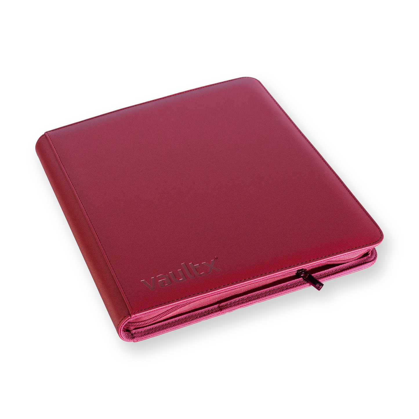 Vault X: 12-Pocket Zip Binder – Exo-Tec® Metallic Rood