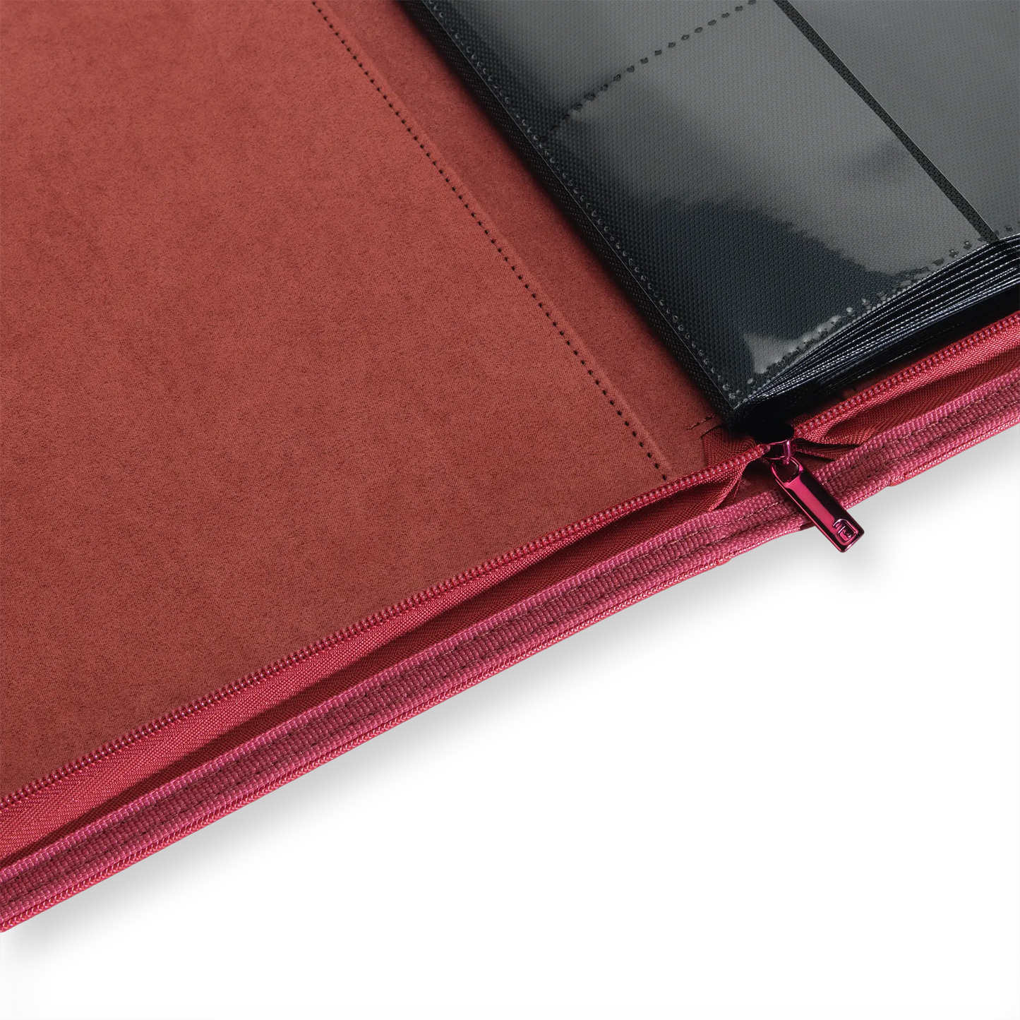 Vault X: 12-Pocket Zip Binder – Exo-Tec® Metallic Rood
