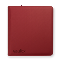 Vault X: 12-Pocket Zip Binder – Exo-Tec® Metallic Rood