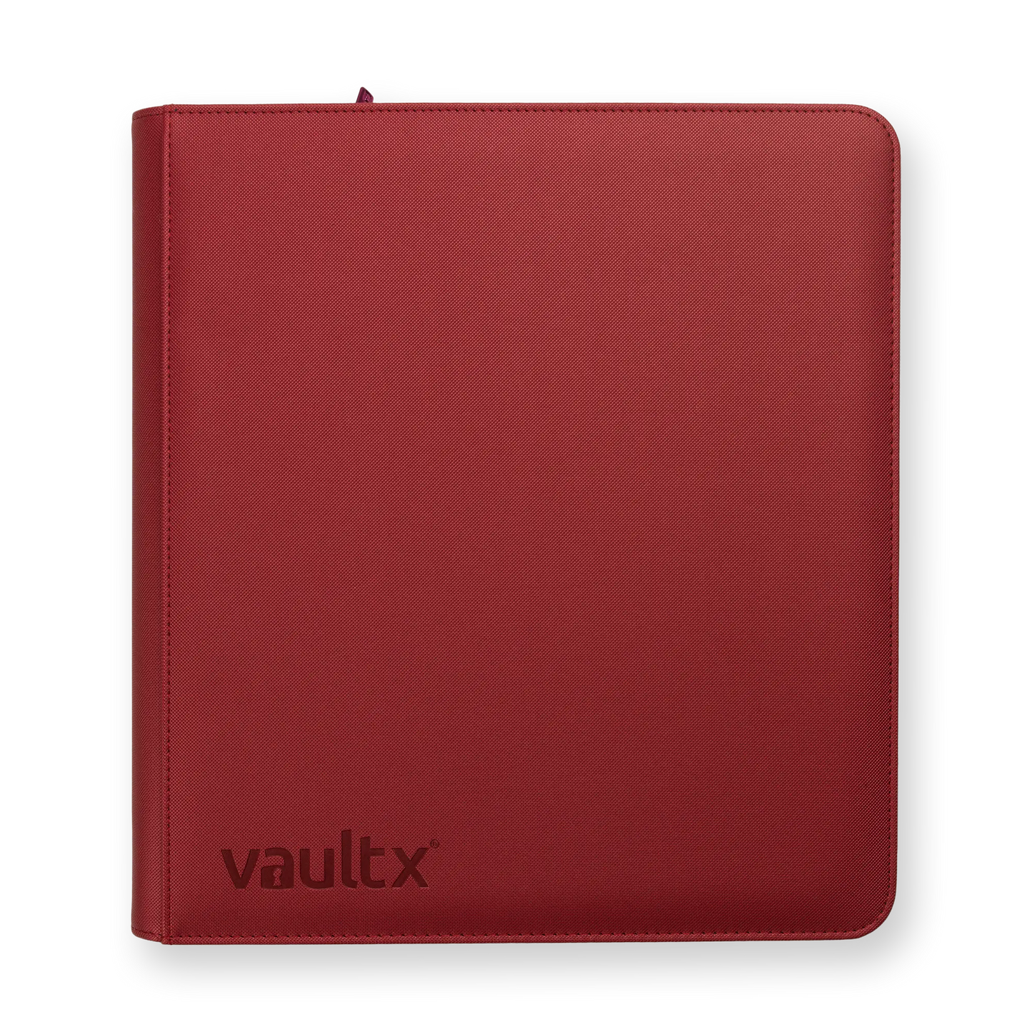 Vault X: 12-Pocket Zip Binder – Exo-Tec® Metallic Rood