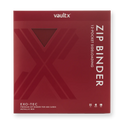 Vault X: 12-Pocket Zip Binder – Exo-Tec® Metallic Rood