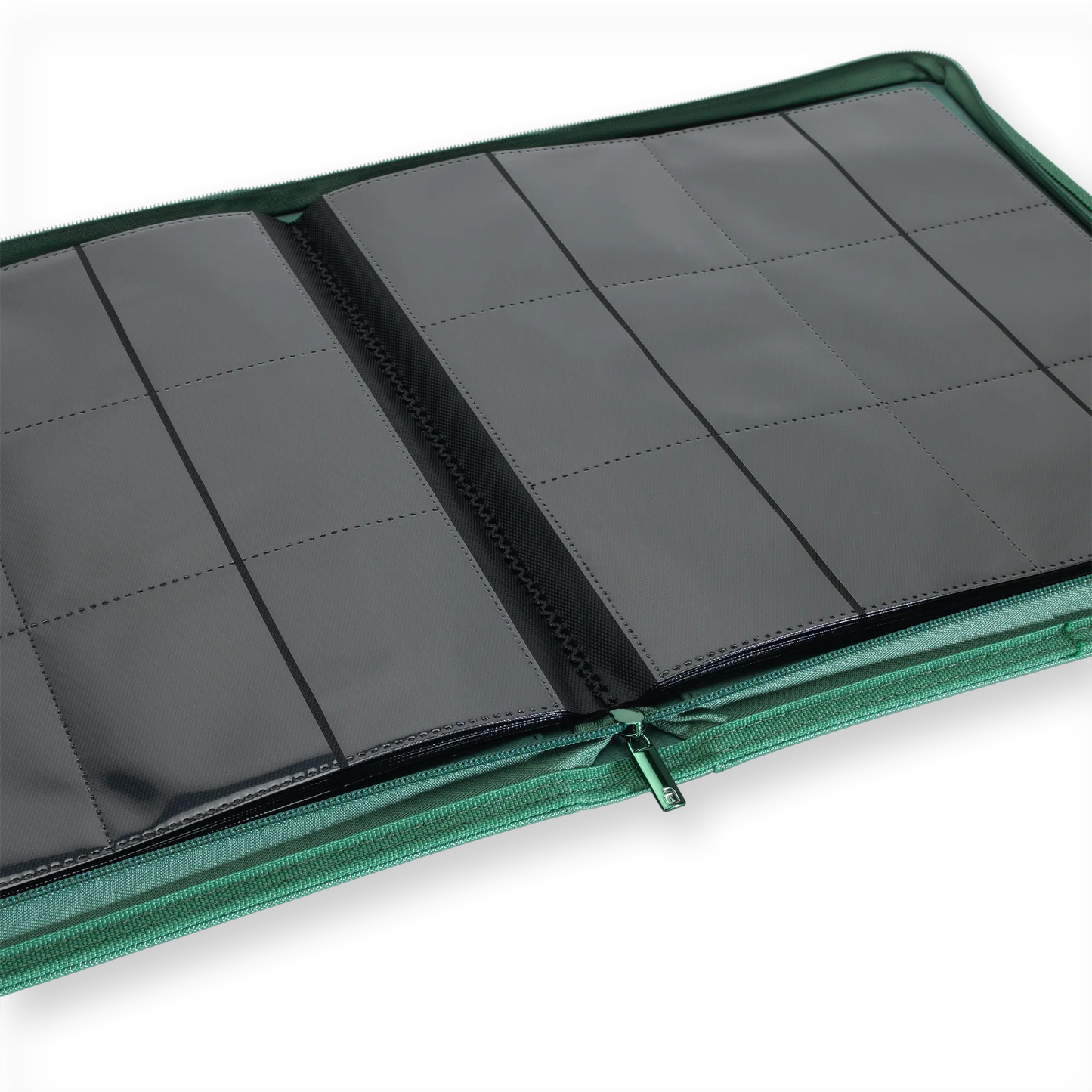 Vault X: 12-Pocket Zip Binder – Exo-Tec® Metallic Groen