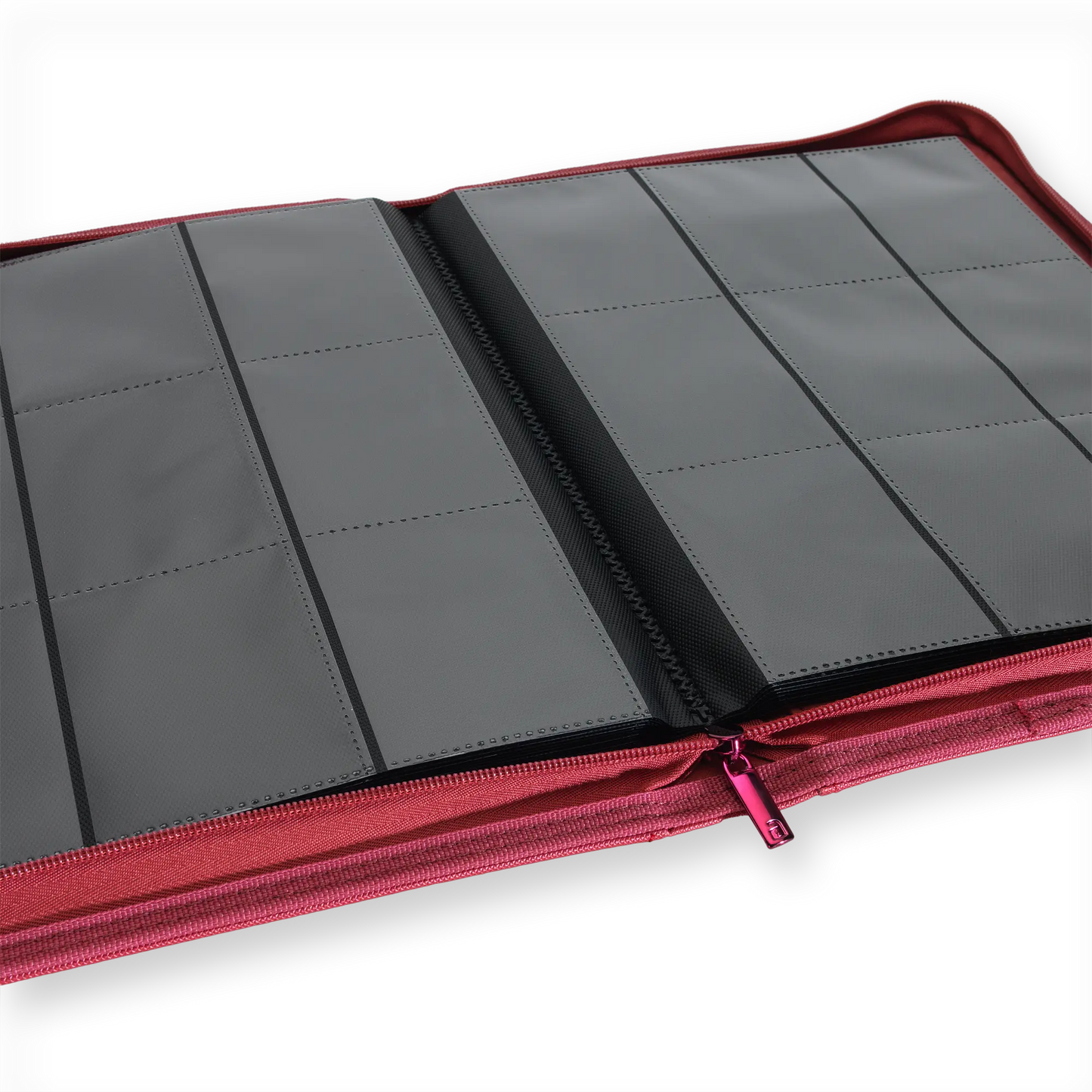Vault X: 9-Pocket Zip Binder – Exo-Tec® Metallic Rood