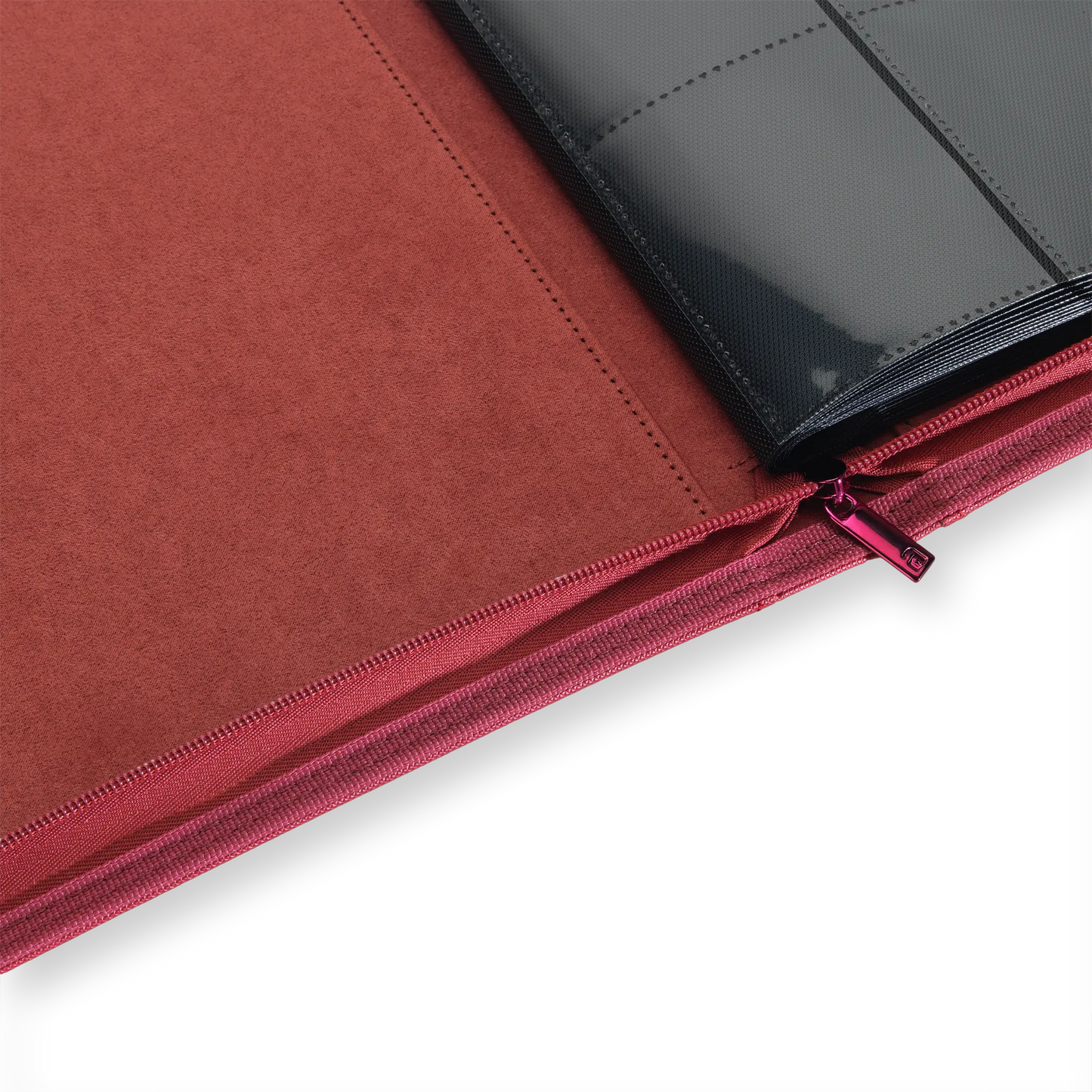 Vault X: 9-Pocket Zip Binder – Exo-Tec® Metallic Rood