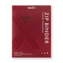 Vault X: 9-Pocket Zip Binder – Exo-Tec® Metallic Rood