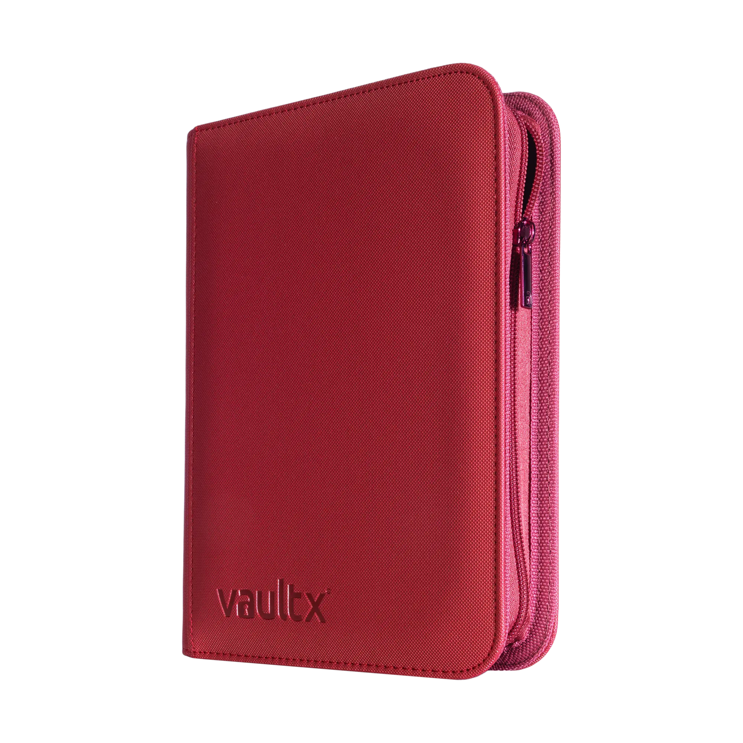 Vault X: 4-Pocket Zip Binder – Exo-Tec® Metallic Rood