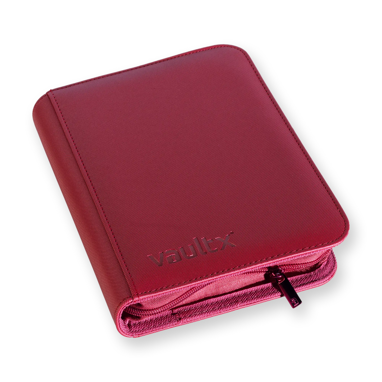 Vault X: 4-Pocket Zip Binder – Exo-Tec® Metallic Rood