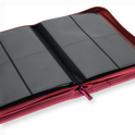 Vault X: 4-Pocket Zip Binder – Exo-Tec® Metallic Rood