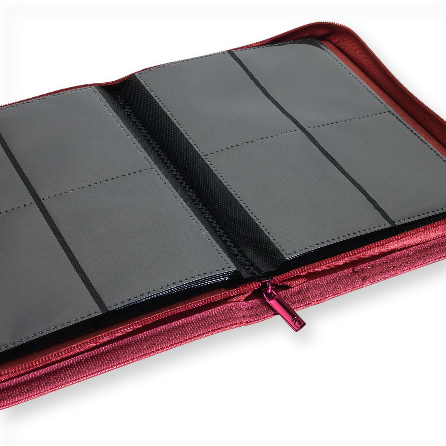 Vault X: 4-Pocket Zip Binder – Exo-Tec® Metallic Rood