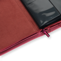 Vault X: 4-Pocket Zip Binder – Exo-Tec® Metallic Rood