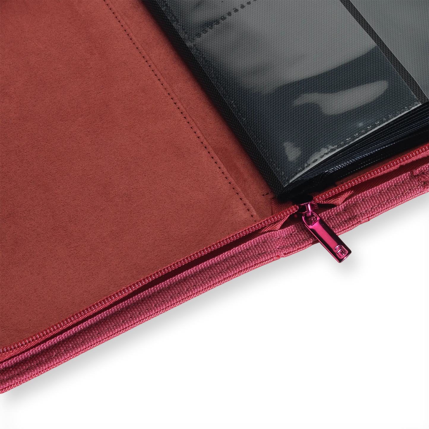 Vault X: 4-Pocket Zip Binder – Exo-Tec® Metallic Rood