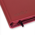 Vault X: 4-Pocket Zip Binder – Exo-Tec® Metallic Rood