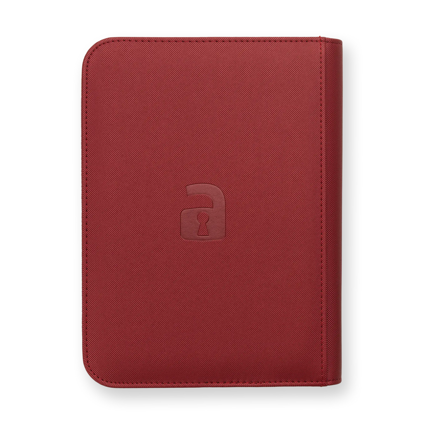 Vault X: 4-Pocket Zip Binder – Exo-Tec® Metallic Rood