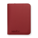 Vault X: 4-Pocket Zip Binder – Exo-Tec® Metallic Rood