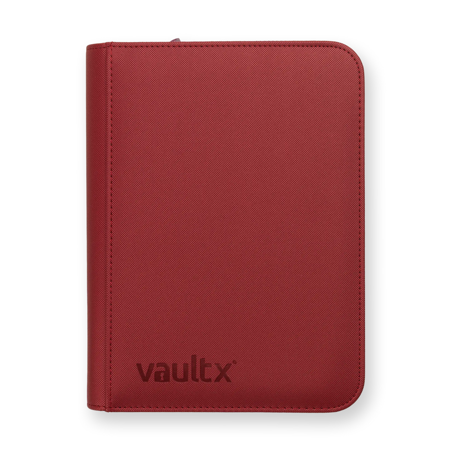 Vault X: 4-Pocket Zip Binder – Exo-Tec® Metallic Rood