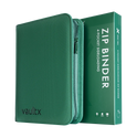 Vault X: 4-Pocket Zip Binder – Exo-Tec® Metallic Groen