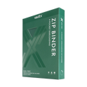 Vault X: 4-Pocket Zip Binder – Exo-Tec® Metallic Groen