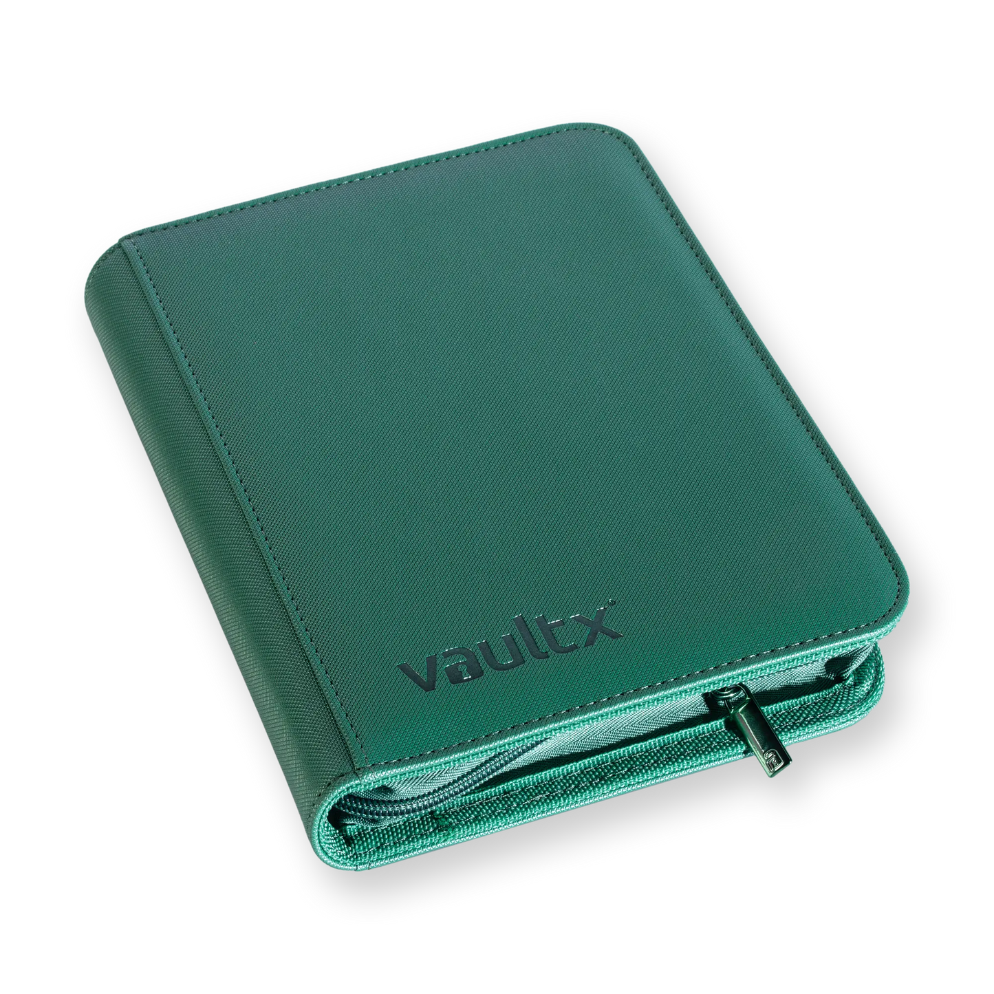 Vault X: 4-Pocket Zip Binder – Exo-Tec® Metallic Groen