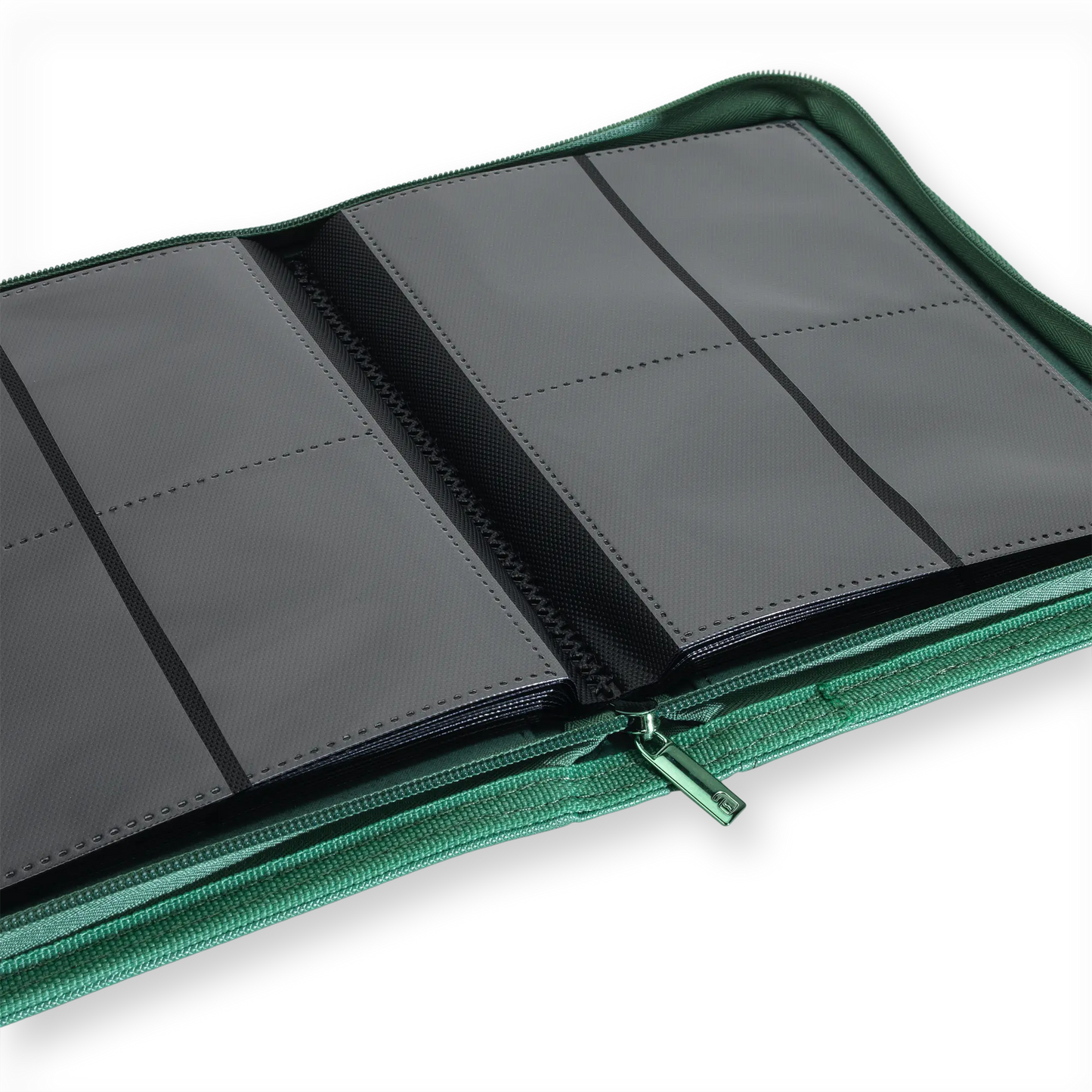 Vault X: 4-Pocket Zip Binder – Exo-Tec® Metallic Groen