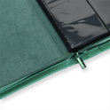 Vault X: 4-Pocket Zip Binder – Exo-Tec® Metallic Groen