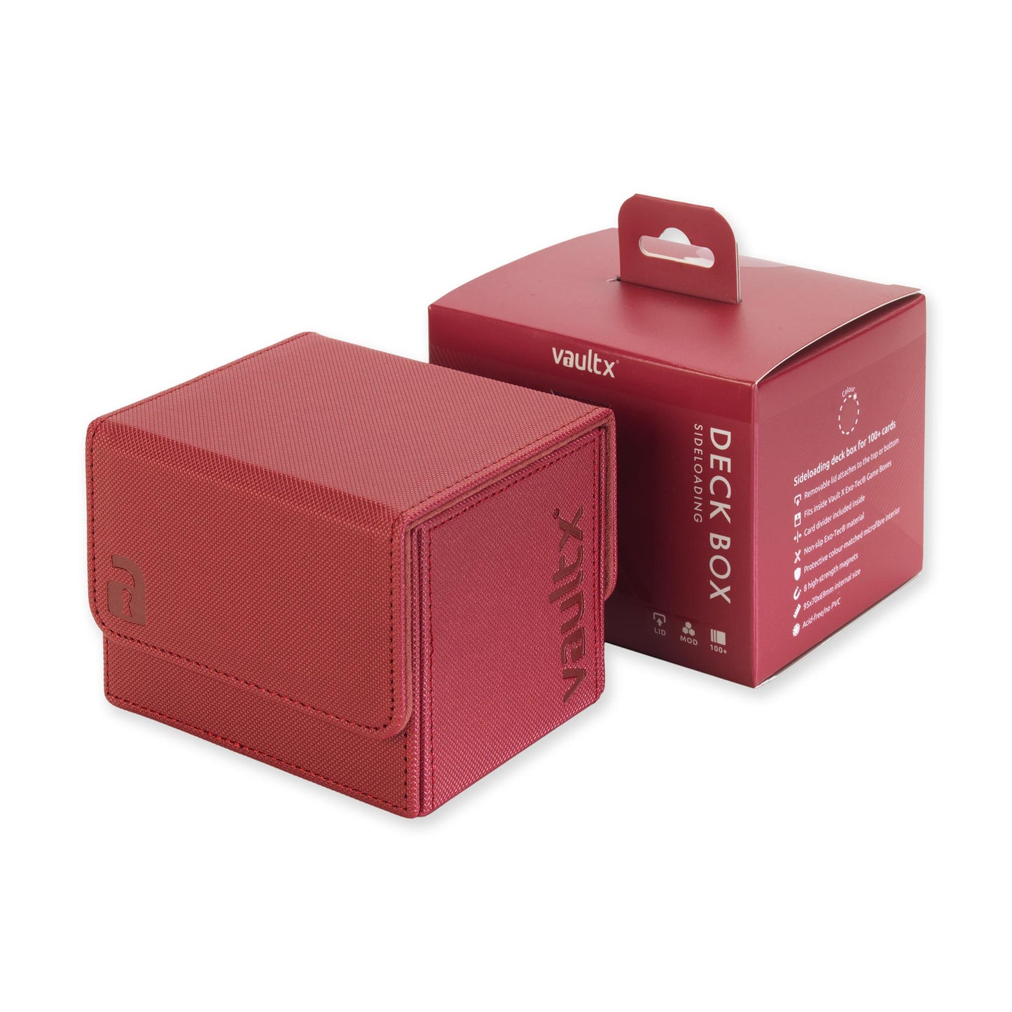 Vault X: Exo-Tec® Sideloading Deck Box 100+ – Metallic Rood