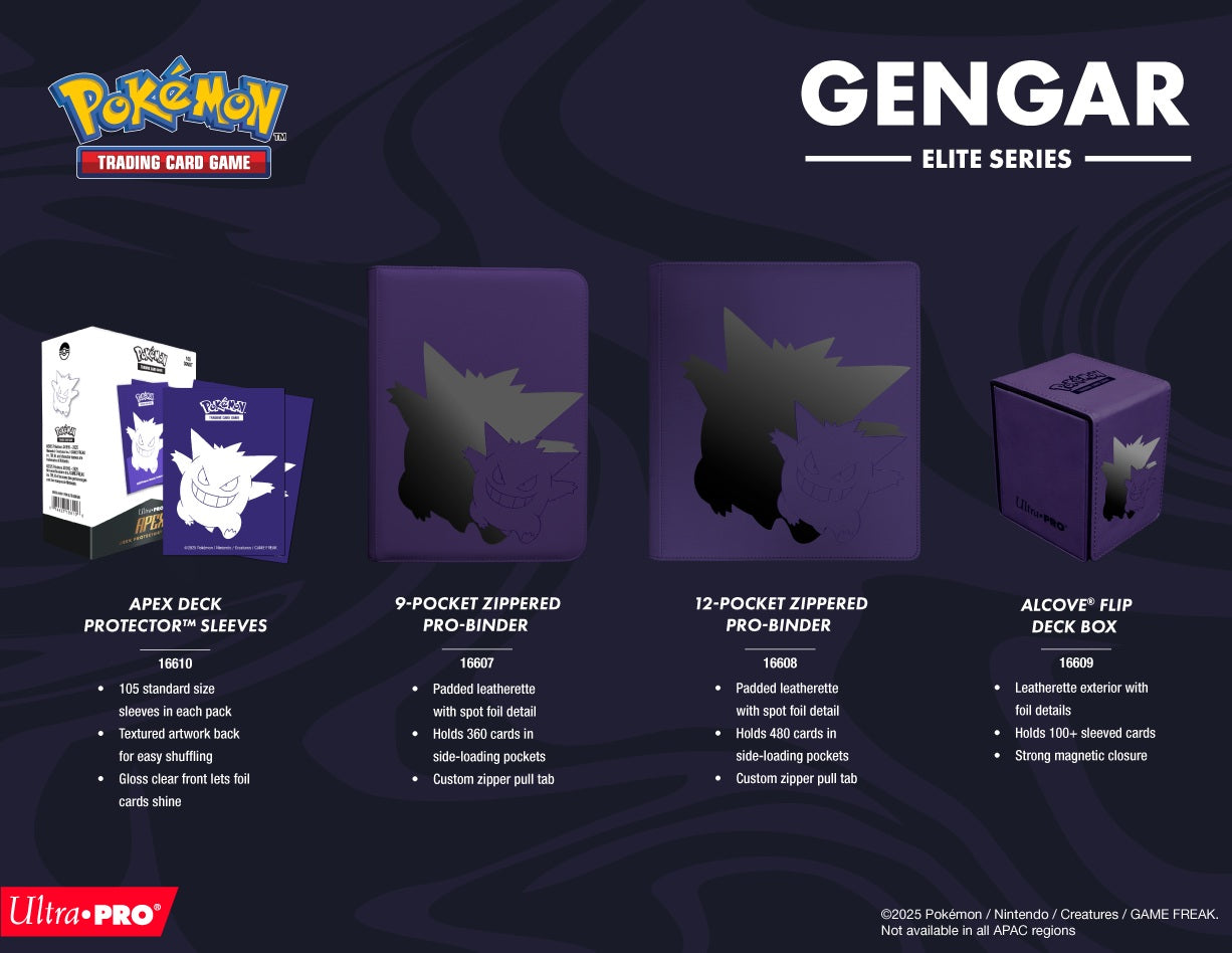Ultra Pro - Pokémon TCG - Gengar Elite Series Alcove Flip Deck Box
