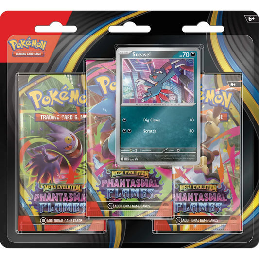 Pokémon TCG: Mega Evolution Phantasmal Flames – 3-Pack Blister