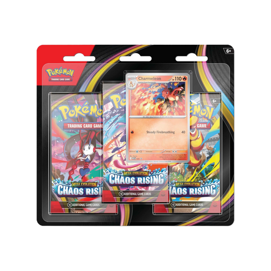 Pokémon – Mega Evolution: Chaos Rising – 3 Pack Blister – Charmeleon