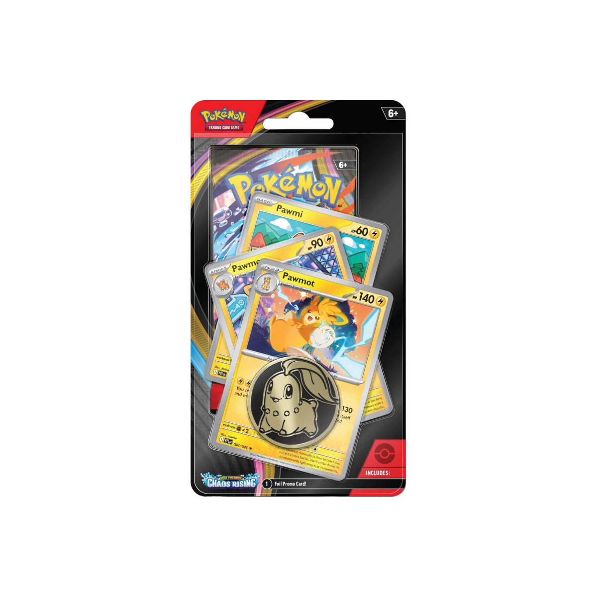 Pokémon – Mega Evolution: Chaos Rising – Premium Checklane Blister – Pawmot