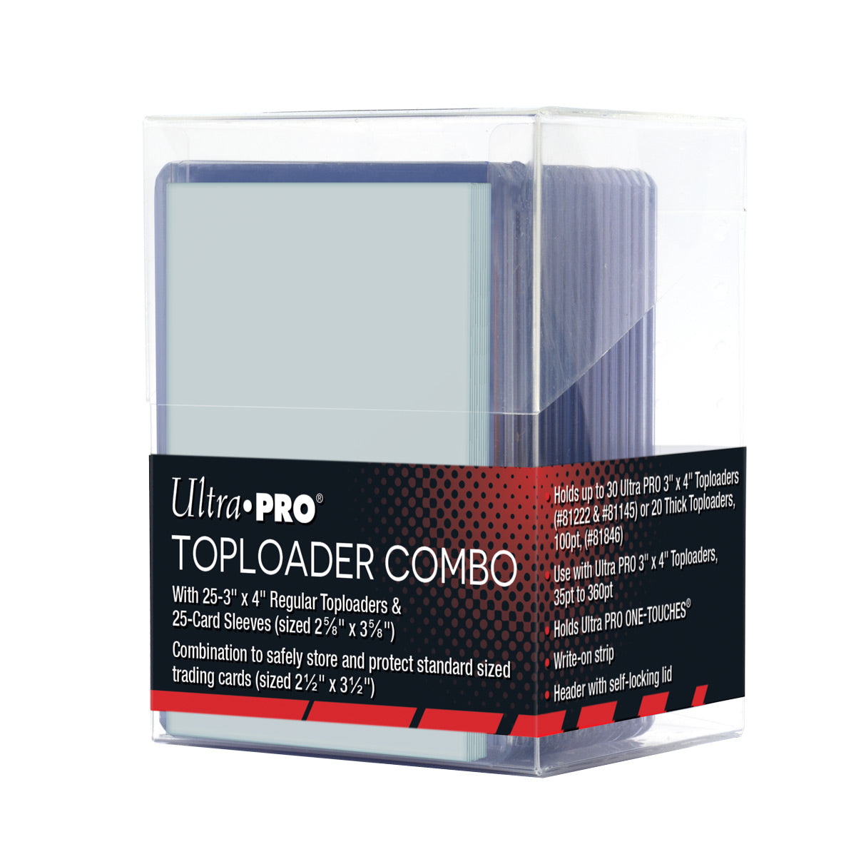 Ultra Pro – Toploader Combo (25 Toploaders + 25 Penny sleeves)