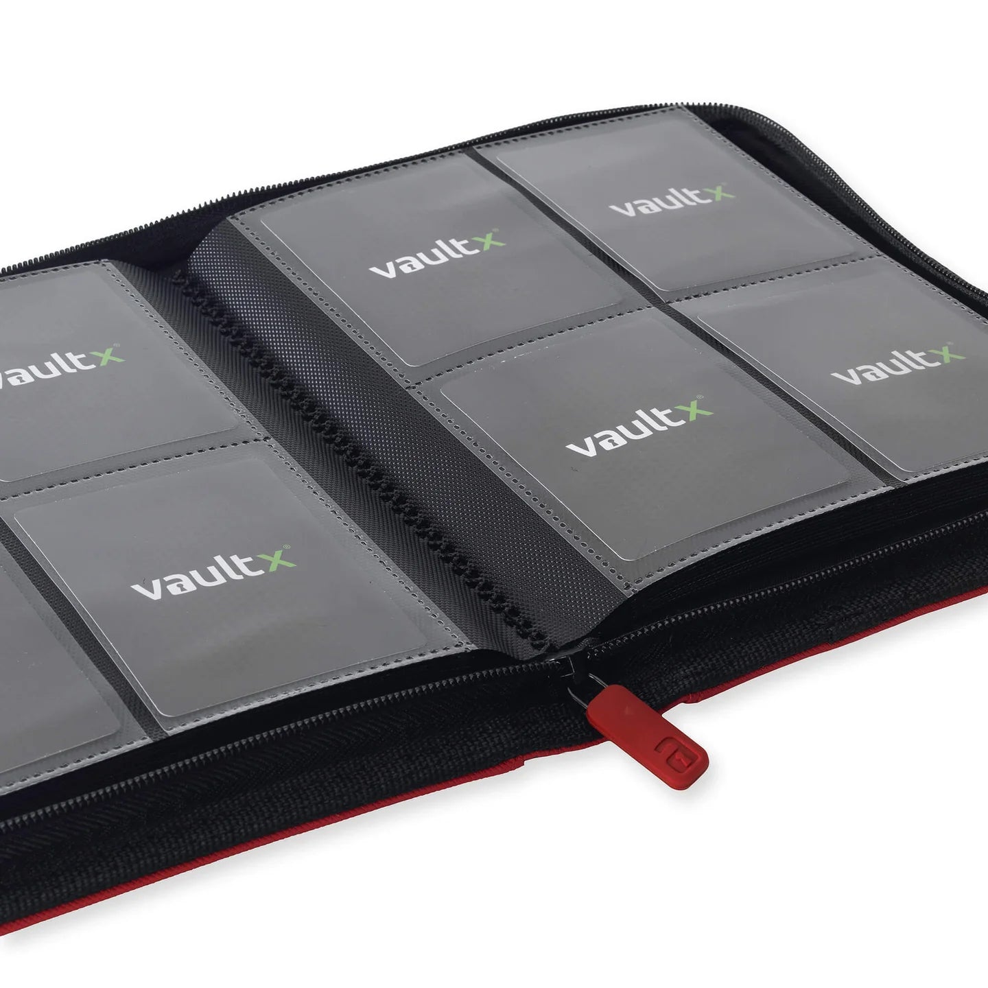 Vault X: 4-Pocket Zip Binder – Exo-Tec® Rood