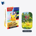 1x Pokémon 30th Celebration Booster Bundle en 1x willekeurige Mini Tin — de afgebeelde tin is een voorbeeld