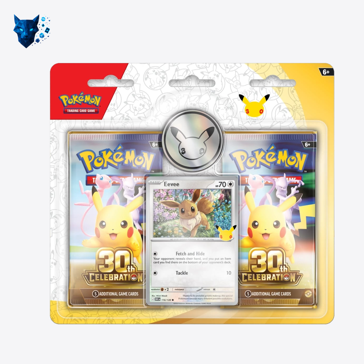 Pokémon TCG: 30th Celebration — 2-Pack Blister — Eevee — EN