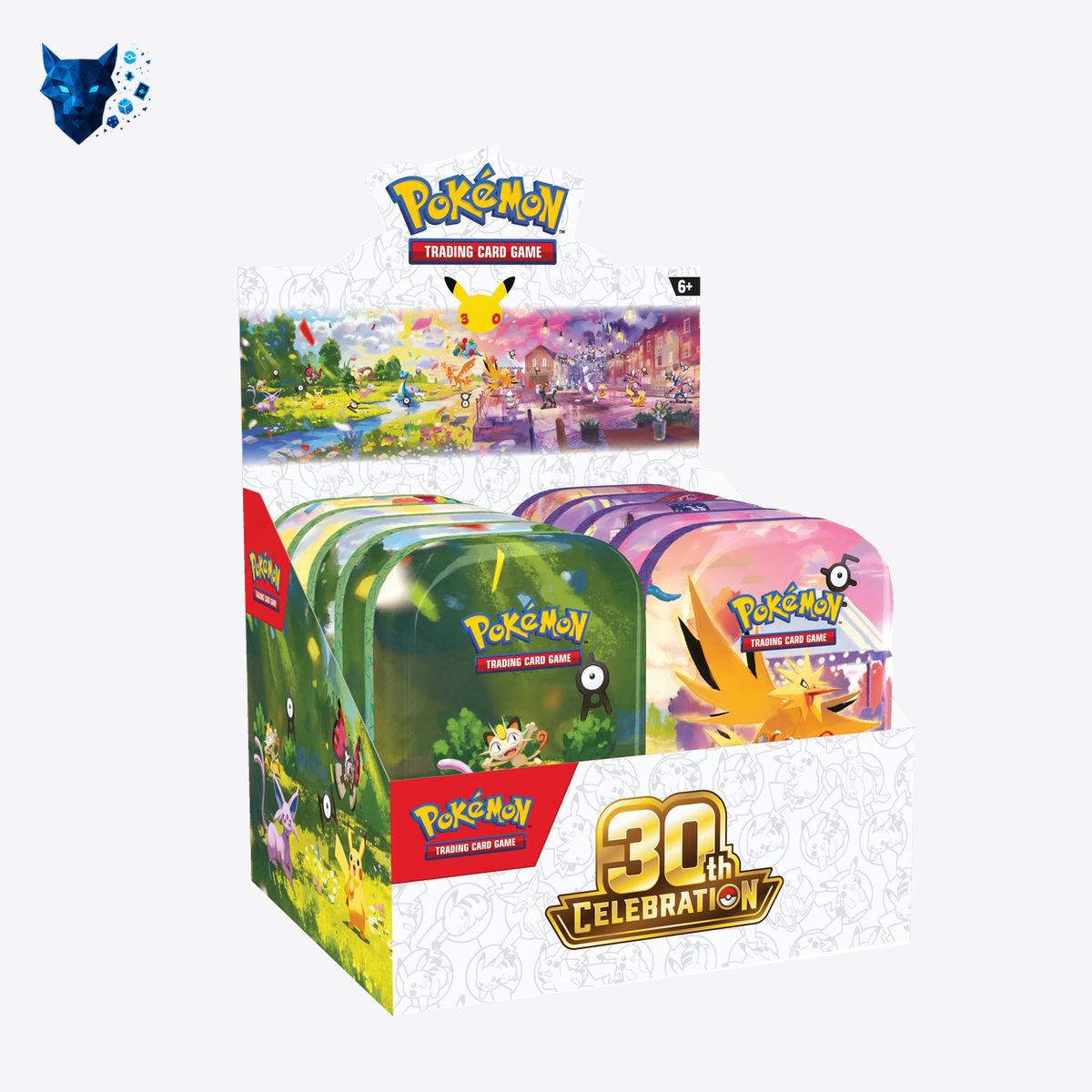 Pokémon TCG: 30th Celebration — Mini Tin Display (10 tins) — EN