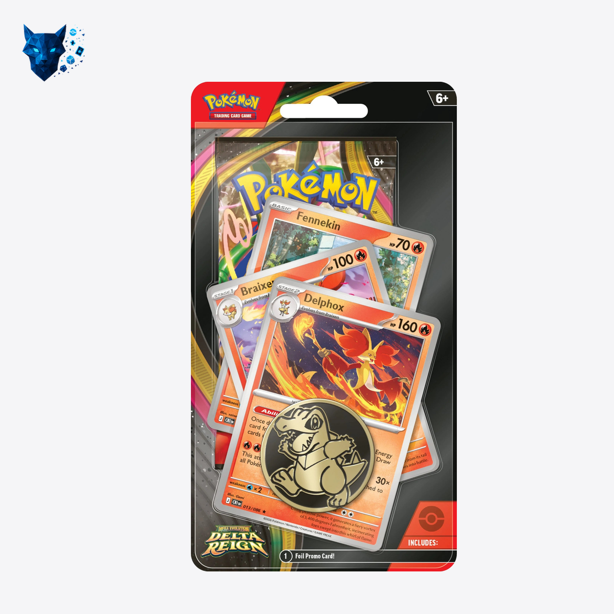 Pokémon TCG: Mega Evolution — Delta Reign (ME06) — Premium Checklane Blister — Delphox — EN