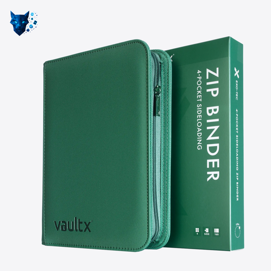 Vault X: Exo-Tec® 4-Pocket Zip Binder – Metallic Groen