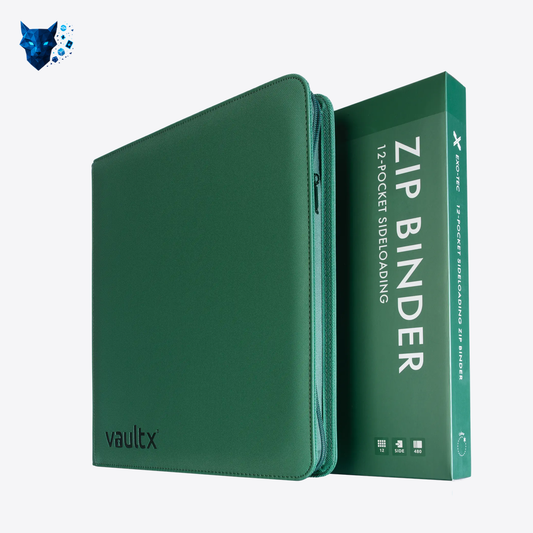 Vault X: Exo-Tec® 12-Pocket Zip Binder – Metallic Groen