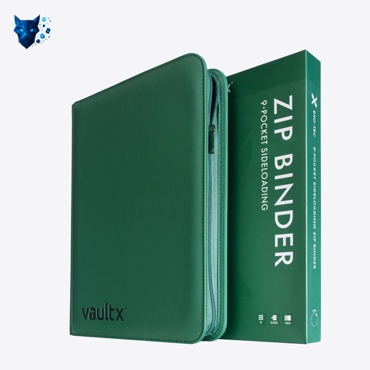 Vault X: 9-Pocket Zip Binder – Exo-Tec® Metallic Groen